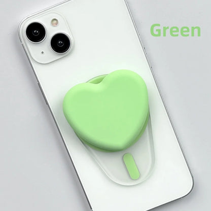 MagSafe Silicone Heart Oval GripTok Phone Finger Grip Holder for Magnetic Support