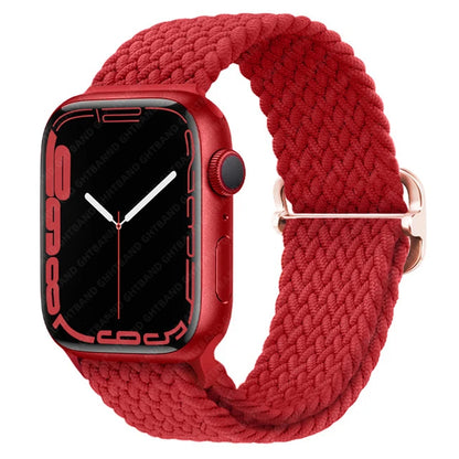 Elastic Braided Strap for Apple Watch Ultra 49mm and Series 9–SE, 45–38mm