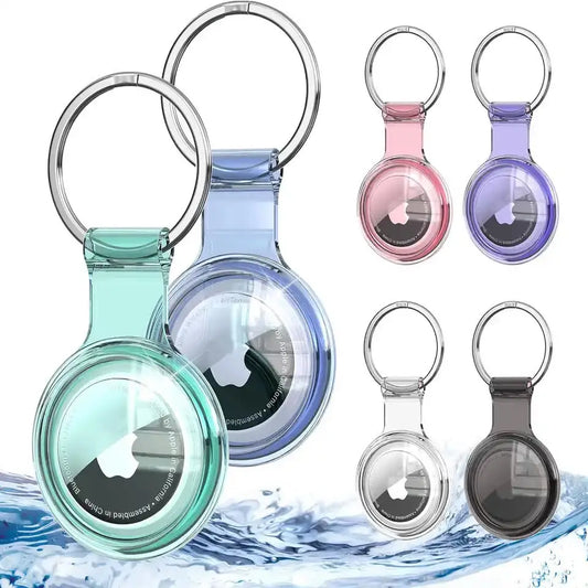 Waterproof AirTag Key Ring Holder, Fully Sealed Compatible with Apple AirTag, Colored