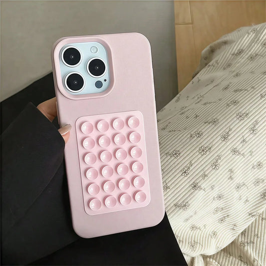 3D Suction Cup Shockproof Case for iPhone 16/15/14 Pro Max & Plus Models