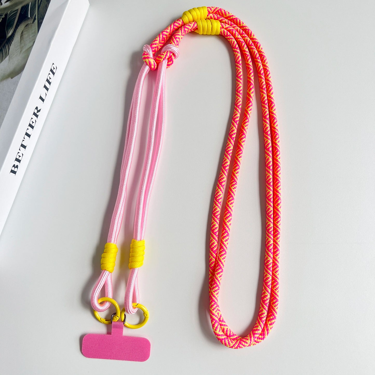 Personalized Double Color Universal Phone Lanyard Shoulder Strap Safety Rope