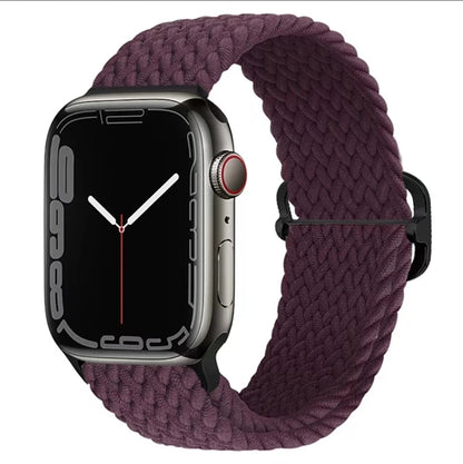 Elastic Braided Strap for Apple Watch Ultra 49mm and Series 9–SE, 45–38mm