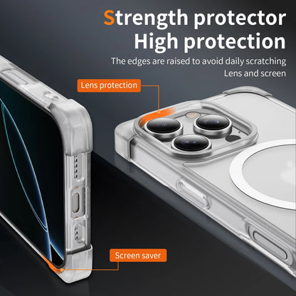 MagSafe Wireless Charging Matte Armor Case for iPhone 16–11 Pro Max
