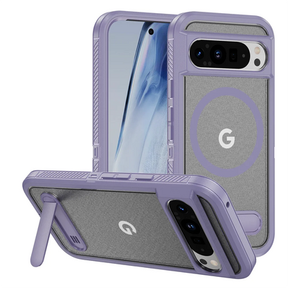 Magnetic Armor Stand Case for Google Pixel 9/8 Pro XL 8A Shockproof Cover