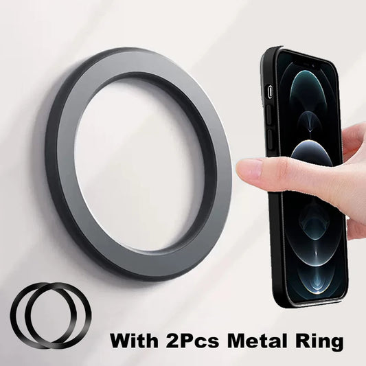 Magnetic Ring Holder for iPhone 14/13/12 – Wall, Car, and Universal Phone Stand