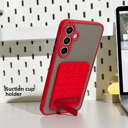 Silicone Suction Mirror/Shower Phone Holder Foldable Mount for Selfies & Videos