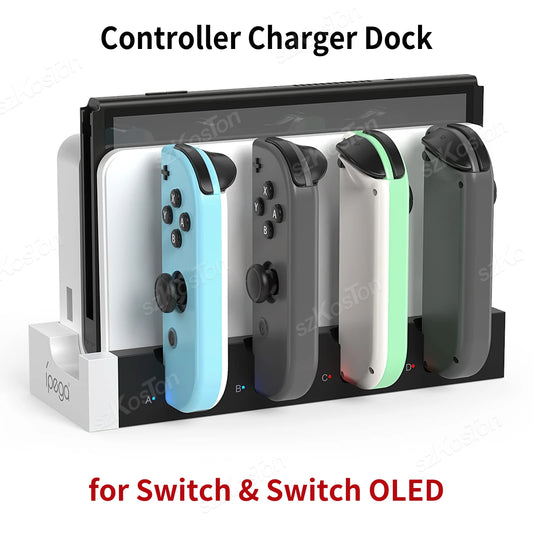Joy-Con Charging Dock Station for Nintendo Switch & OLED – 4-Controller Charger