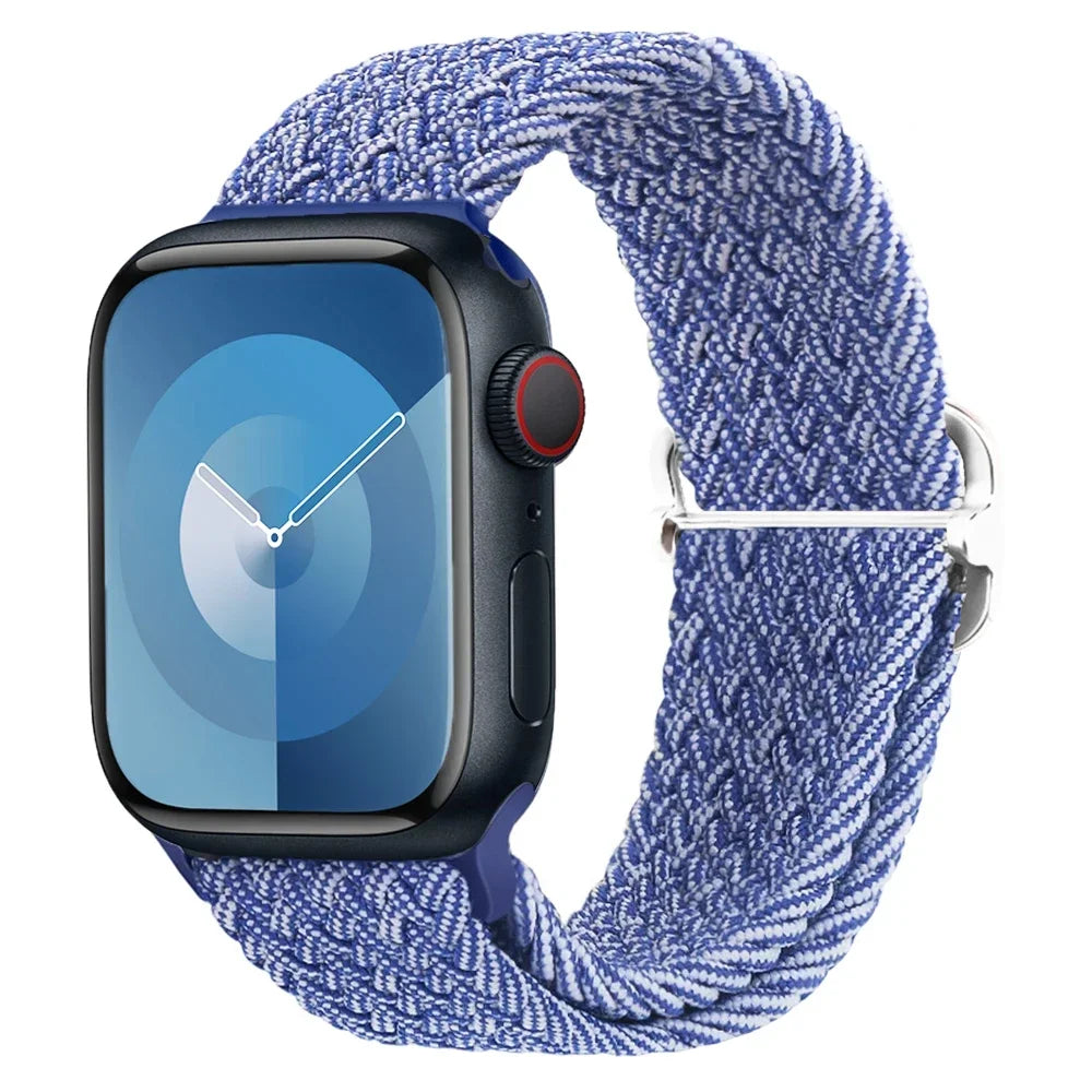 Braided Solo Loop for Apple Watch Ultra 2 & Series 10–3 SE Elastic Band