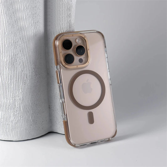 Magnetic Clear Armor Case for iPhone 16 15 Pro Max Plus – MagSafe