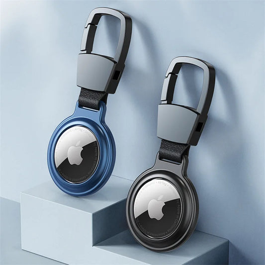 Luxury Metal Magnetic Keychain Protector for Apple AirTag – Protective Bumper Case