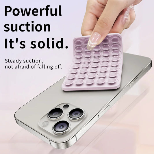 Double-Sided Silicone Suction Pad for Phones – Adhesive Rubber Mount