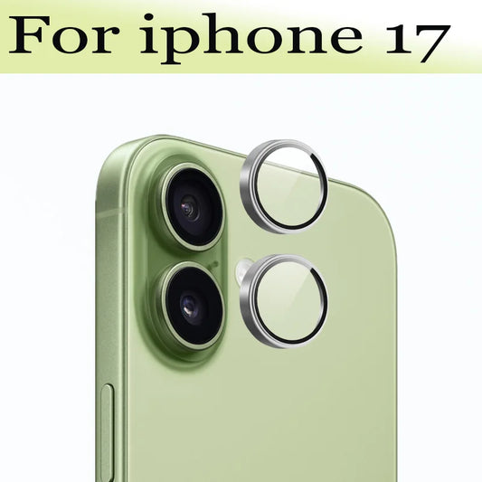 Metal Ring 3D Camera Lens Protector for iPhone 17 Full Cover