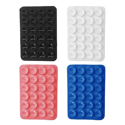 Silicone Suction Pad Back Sticker Phone Holder for Glass, Ceramic & Wall Mount