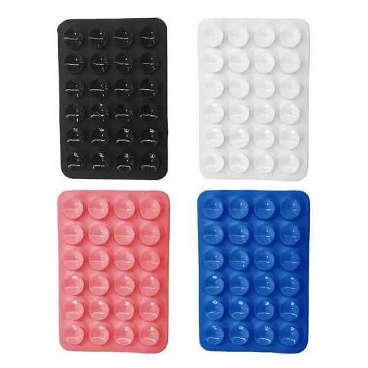 Silicone Suction Pad Back Sticker Phone Holder for Glass, Ceramic & Wall Mount