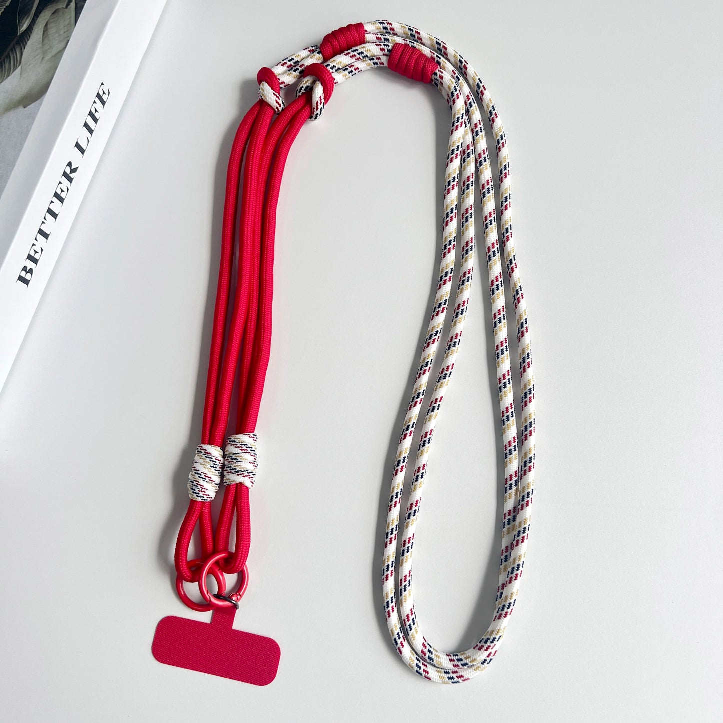 Personalized Double Color Universal Phone Lanyard Shoulder Strap Safety Rope