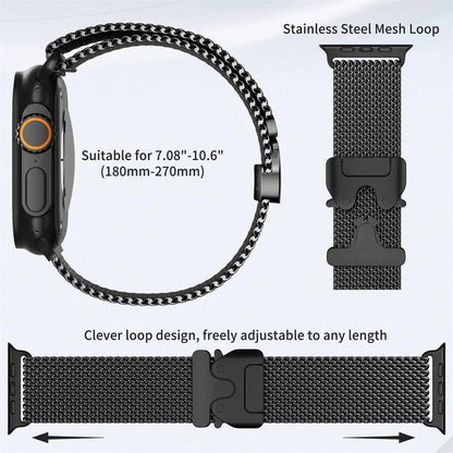 Milanese Loop Titanium Strap for Apple Watch Ultra 2 and Series 11–4, SE (49–40mm)