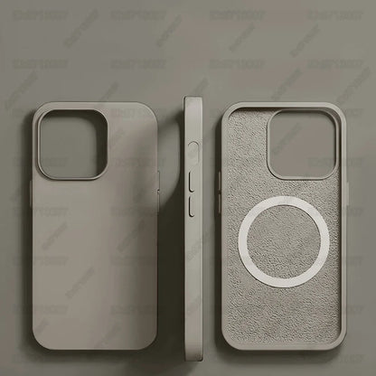 Magnetic Liquid Silicone Case for iPhone 13/12 Pro Max & 13 Plus