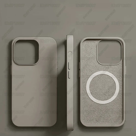 Magnetic Liquid Silicone Case for iPhone 13/12 Pro Max & 13 Plus