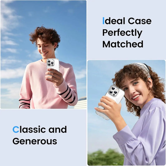 Anti-Yellowing Clear MagSafe Case for iPhone 16 15 14 13 12 11 SE