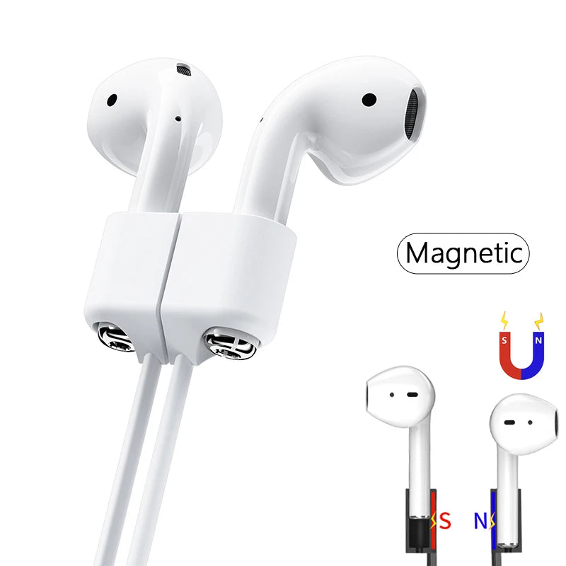 Magnetic Silicone Neck Strap for AirPods Pro 1 2 3 Anti-Lost Earphone Rope