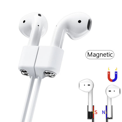 Magnetic Silicone Neck Strap for AirPods Pro 1 2 3 Anti-Lost Earphone Rope