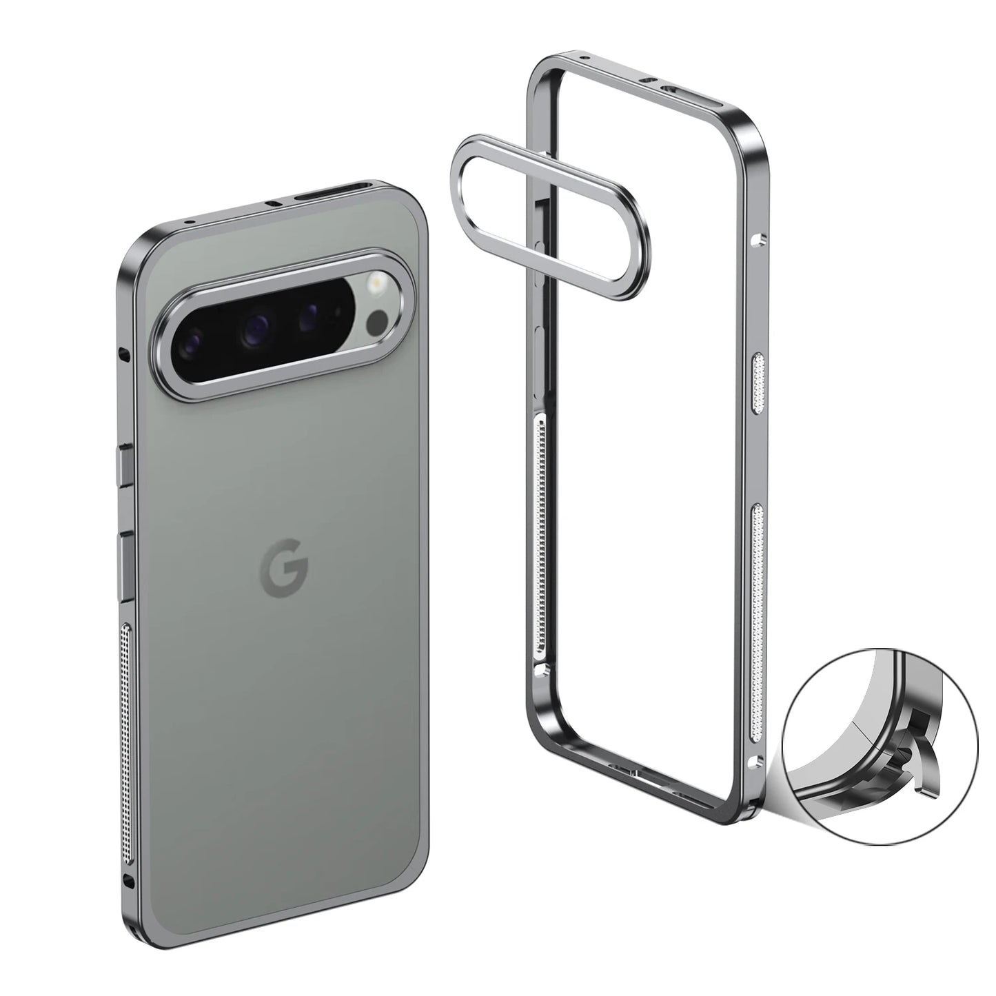 Aviation Aluminum Frame Case for Google Pixel 10 9 8 7 Pro XL Shockproof