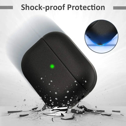 Leather Texture TPU Shockproof Case for AirPods Pro 3 (2025) with Lanyard