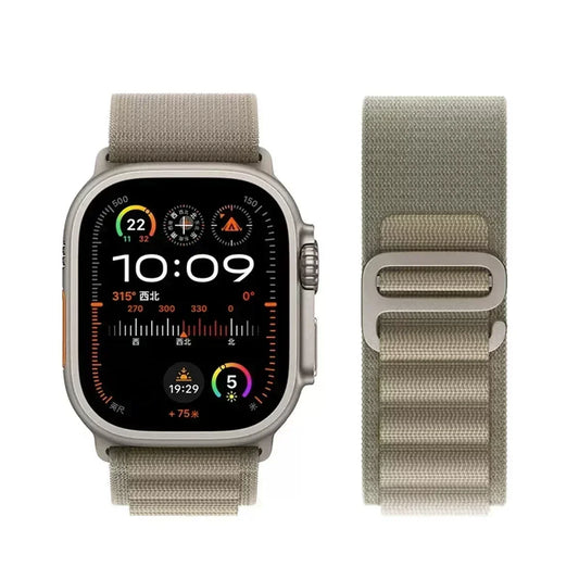 Alpine Nylon Strap for Apple Watch Bands 38-49mm - Ultra 2 Series 9 SE