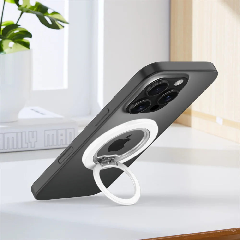 360° Magnetic Finger Ring Stand Holder for iPhone 17 16 15 14 13 12 Pro Max