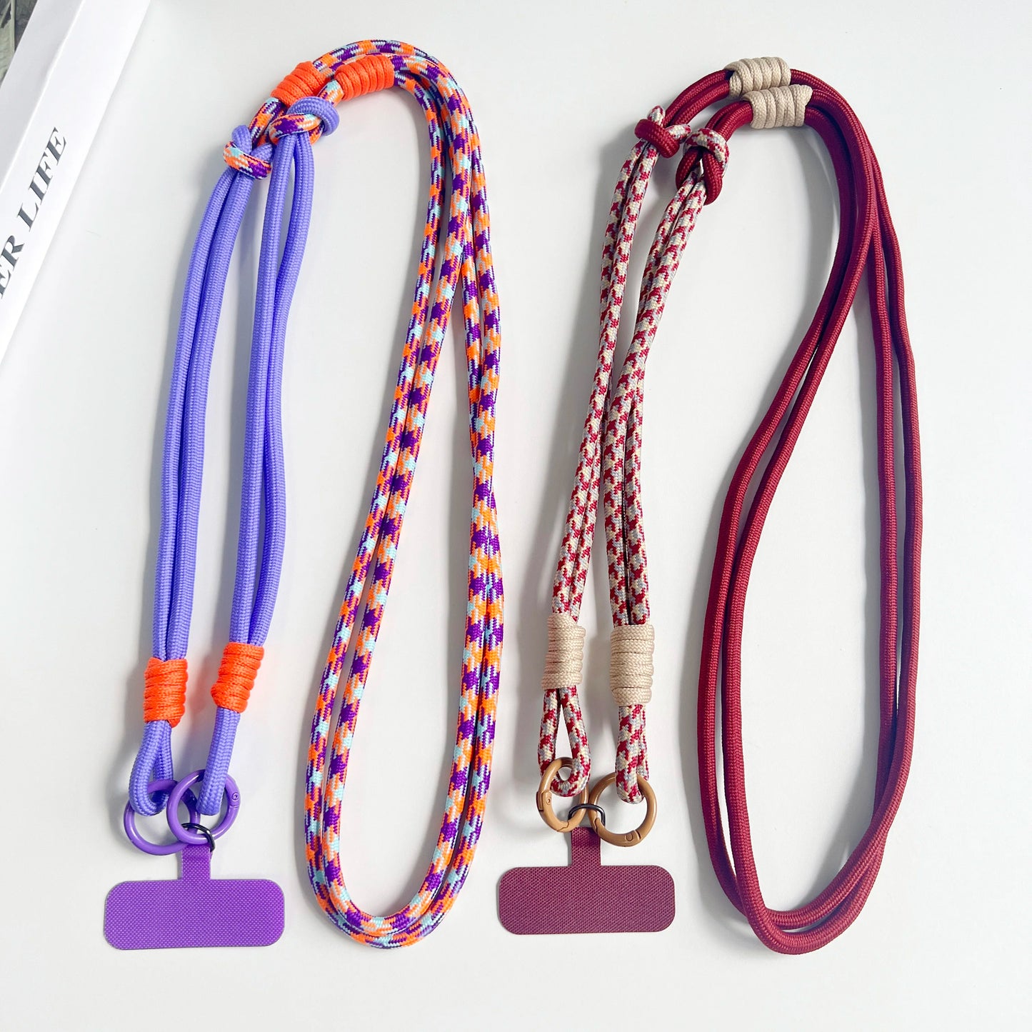 Personalized Double Color Universal Phone Lanyard Shoulder Strap Safety Rope