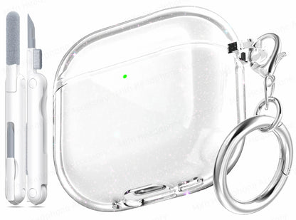 Electroplated Transparent Case for AirPods 4 – Shockproof Protective Cover