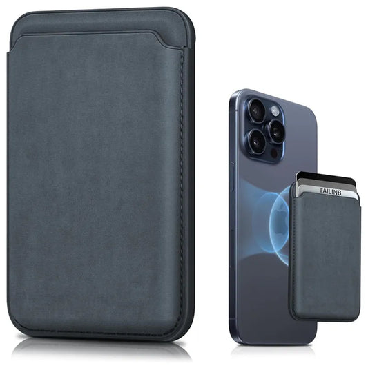 Magnetic Leather Wallet MagSafe Case for iPhone 15 14 Pro Max
