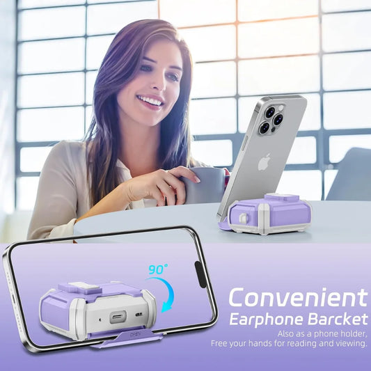 AirPods Pro Shockproof TPU Case with Phone Stand & Lock Clip for 2nd–4th Gen, Wireless