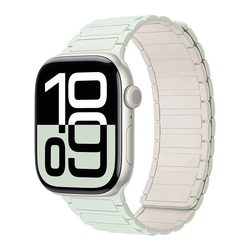 Magnetic Silicone Band for Apple Watch Ultra 3 2 Series 11 10 9 8 7 6 SE