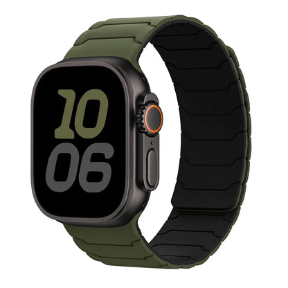 Magnetic Silicone Strap for Apple Watch Ultra 2, Series 10/9/8/7 (49mm-38mm)