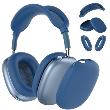 4-in-1 Silicone Case Set for AirPods Max Headphones – Black