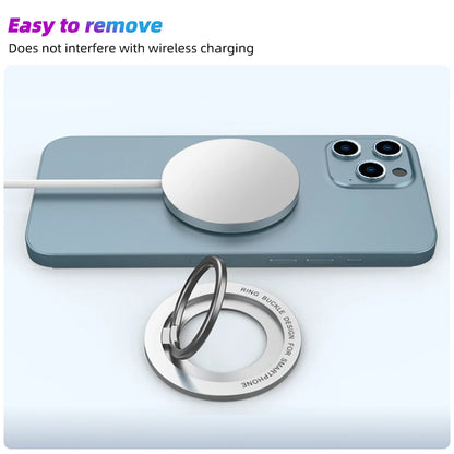 Magnetic Folding Phone Holder for MagSafe – Strong Metal Stand for iPhone & Xiaomi