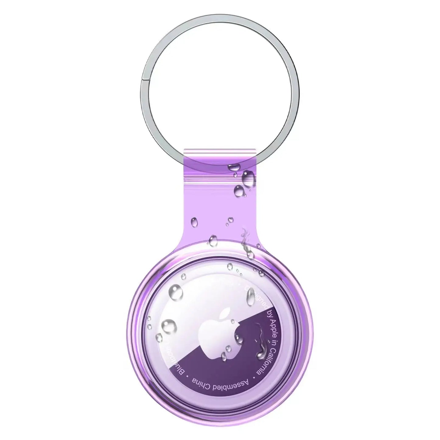 Waterproof AirTag Key Ring Holder, Fully Sealed Compatible with Apple AirTag, Colored