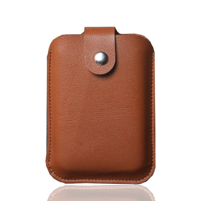 Leather Power Bank Pouch Case for iPhone 13 MagSafe External Battery Cover