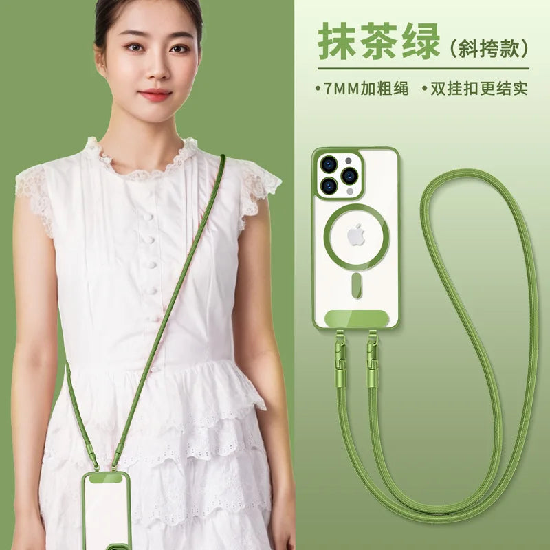 Lanyard Double Buckle Adjustable Wrist & Crossbody Strap for Phone, Keys, Mobile