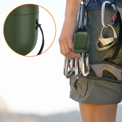 Leather Texture TPU Shockproof Case for AirPods Pro 3 (2025) with Lanyard