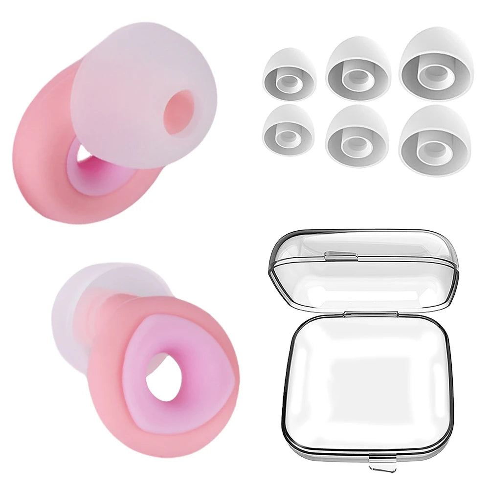 Anti-Noise Silicone Earplugs | Sleep, Swimming & Soundproof Protection