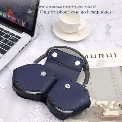 Leather Protective Case for AirPods Max – Handheld Wireless Headphone Bag