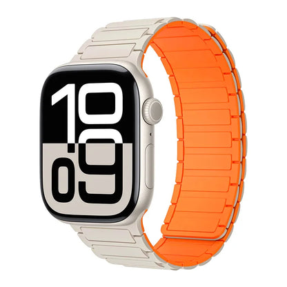 Magnetic Silicone Band for Apple Watch Ultra 3 2 Series 11 10 9 8 7 6 SE
