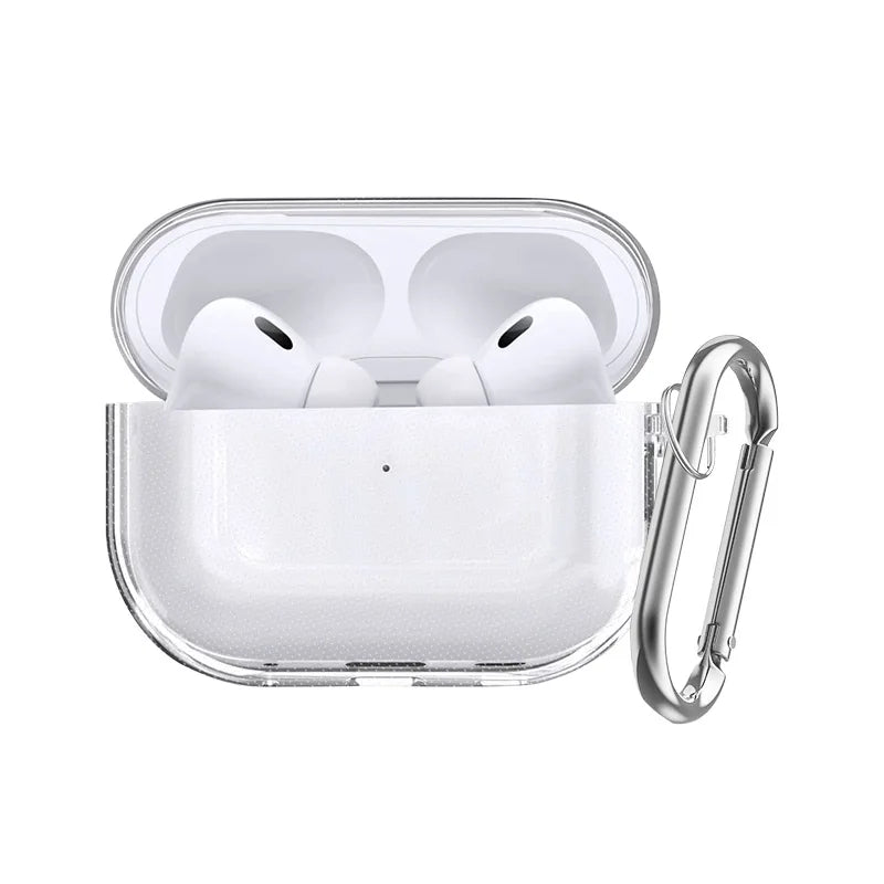 Soft Transparent TPU Case for AirPods Pro 3 – Shockproof with Keychain & Kit