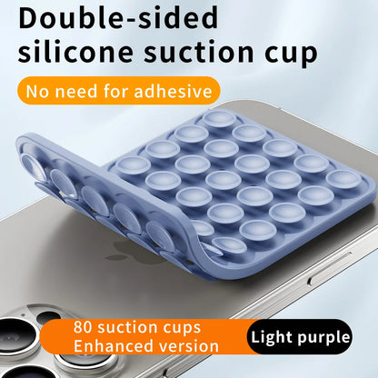 Double-Sided Silicone Suction Pad for Phones – Adhesive Rubber Mount