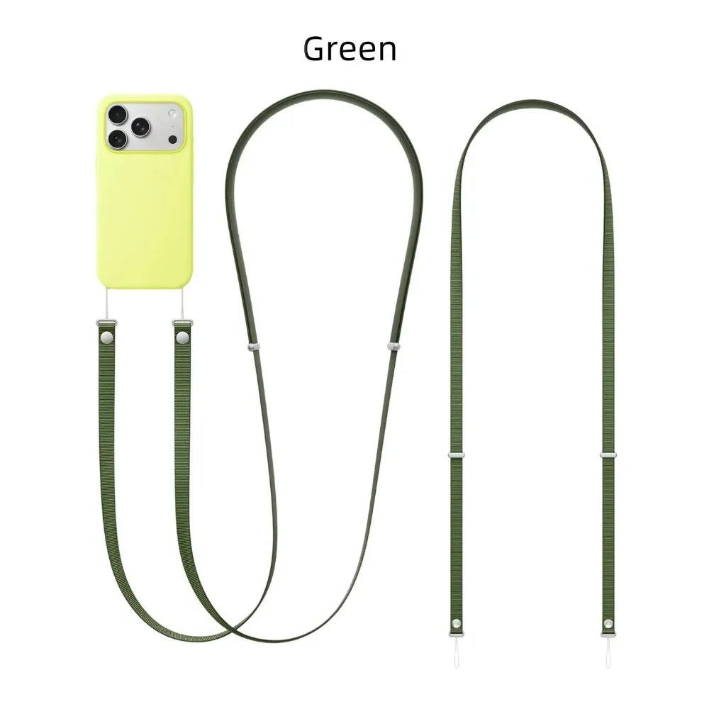 Magnetic Crossbody Lanyard Case for iPhone 17 Pro Max Adjustable Neck Strap