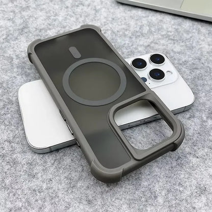 Magnetic Luxury Matte Shockproof Armor Case for iPhone 16–11 Series, MagSafe Ready