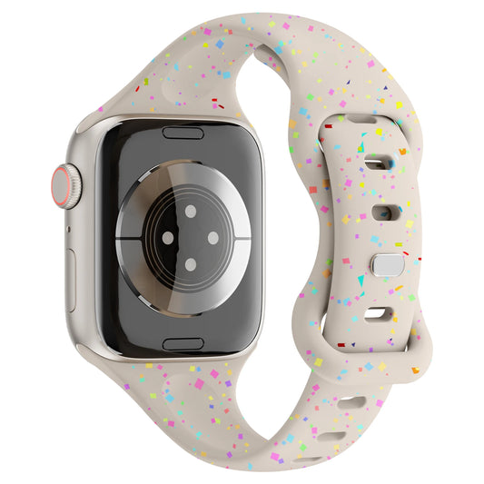 Slim Silicone Band for Apple Watch 49/45/44/42/41/40/38mm Series 10–2 SE
