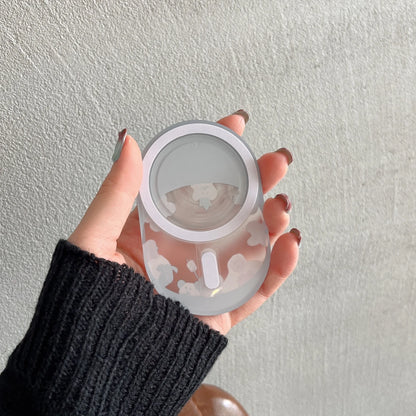 Magnetic Pop Socket Cartoon Bear Phone Holder with Wireless Charging Support